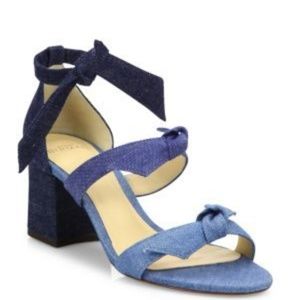 Alexandre Birman Mary Denim Sandals 38.5